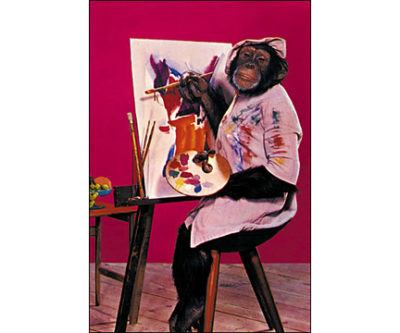 QP96 Chimp Painting/Picture This