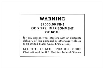 QP928 Postal Warning