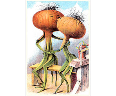 QP1135 Kissing Onions LOVE COMIC