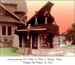HB1431 Big Piano Greeting Card MUSIC