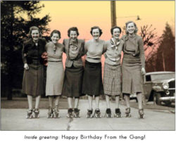 HB7862 Skate Queens Greeting Card