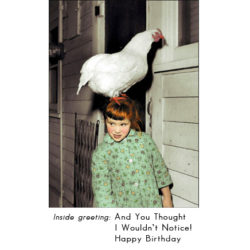 HB7870 Uppity Chicken Greeting Card BIRD ANIMAL