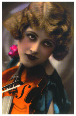 SK305 "Violin" Large Postcard