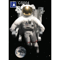 CS004 ASTRONAUT 3D Postcard