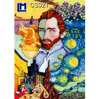 CS321 VINCENT VAN GOGH 3D Postcard (ART)