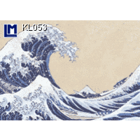 KL053 HOKUSAI - WAVE 3D Animated Postcard (Japanese)