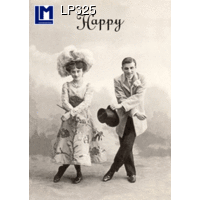 LP325 NOSTALGIC COUPLE / HAPPY BIRTHDAY 3D Animated Postcard (Music)