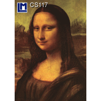 CS117 Mona Lisa LEONARDO DA VINCI 3D Postcard (Art)