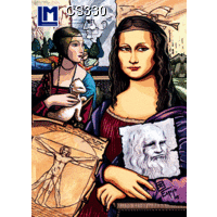 CS330 Leonardo da Vinci 3D Postcard (Art)