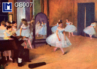 CS007 EDGAR DEGAS-ARTIST-BALLERINA Postcard