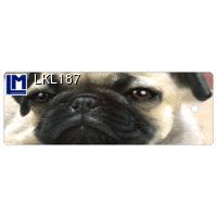 LKL187 PUG Bookmark Animal