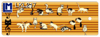 LKL217 DANCING CATS ( ANIMALS ) Bookmark