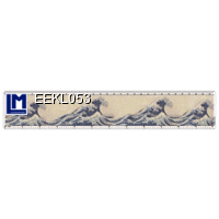 EEKL053 HOKUSAI WAVES japanese Ruler