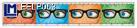 EELP063 GLASSES AND FUNNY EYES Ruler