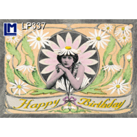 LP337 HAPPY BIRTHDAY Postcard