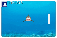 LTKL215 Shark Luggage Tag (animal)