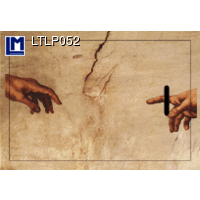 LTLP052 TOUCHING FINGERS Luggage Tag Art