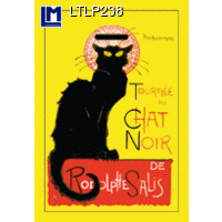 LTLP238 TOULOUSE-LAUTREC-CAT Luggage Tag Animal